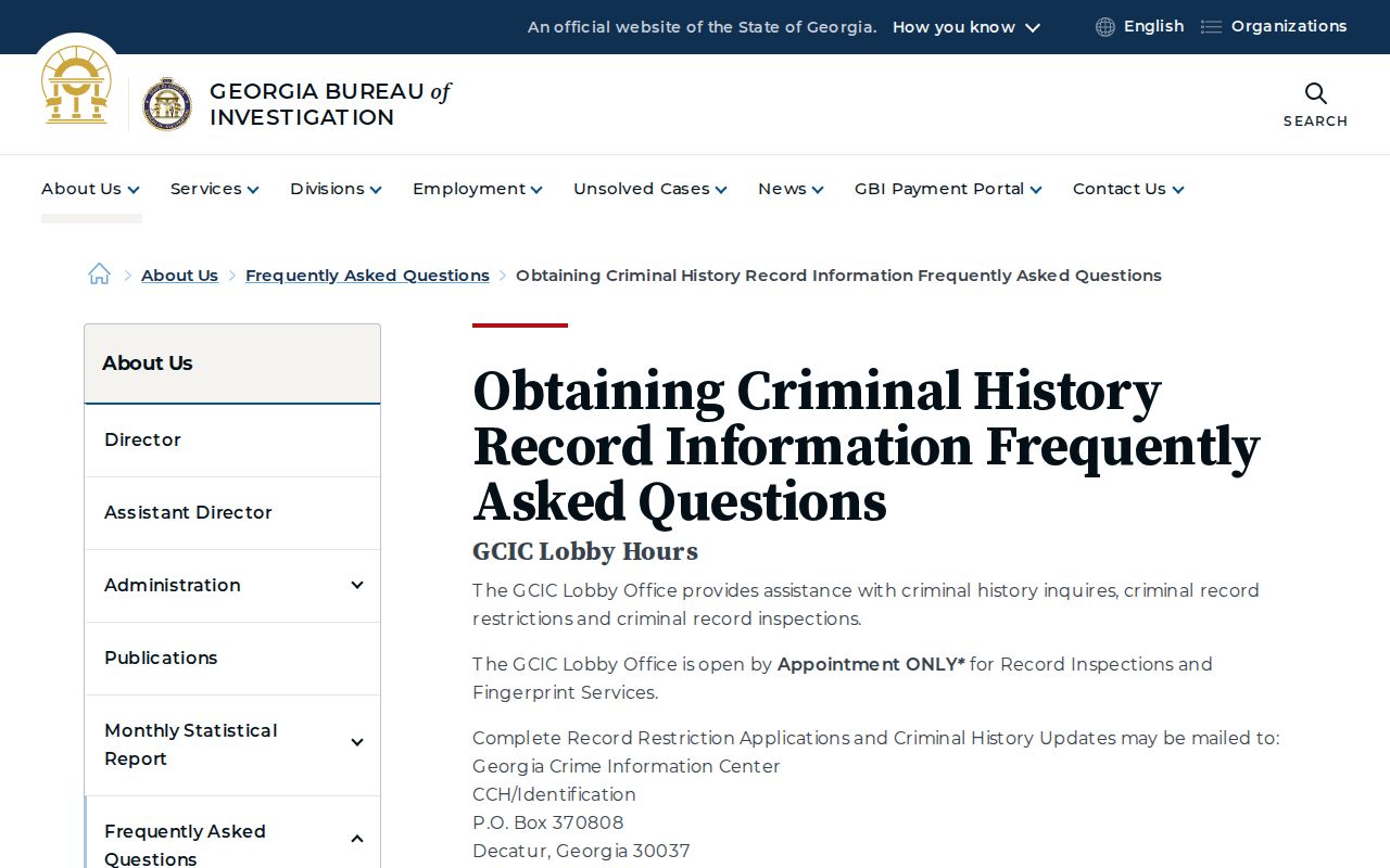 Fulton County arrest history and official Georgia record review