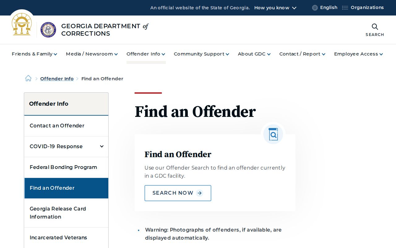 Fulton County arrest history and Georgia sentenced offender search