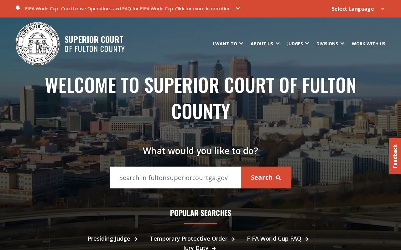 Fulton County criminal case Superior Court website